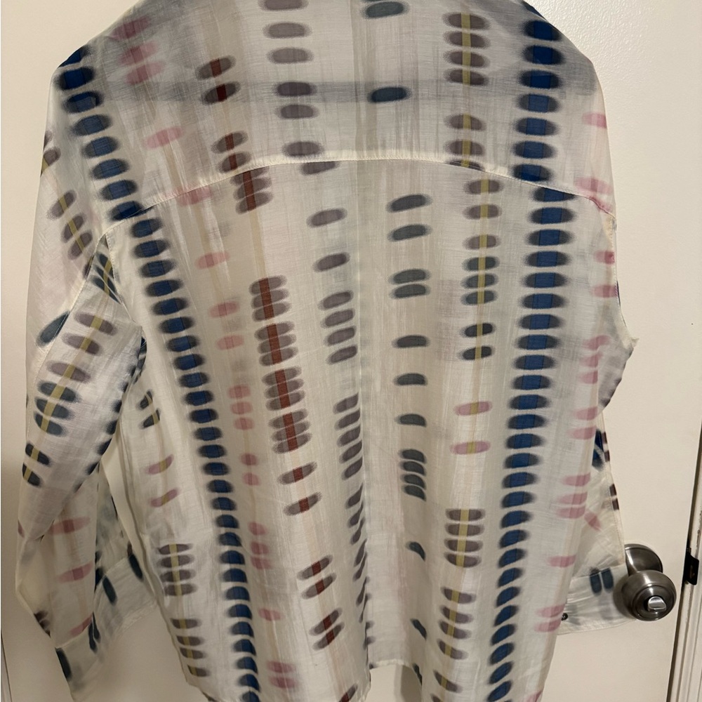 Parfois Sheer Blouse With Pattern - image 4